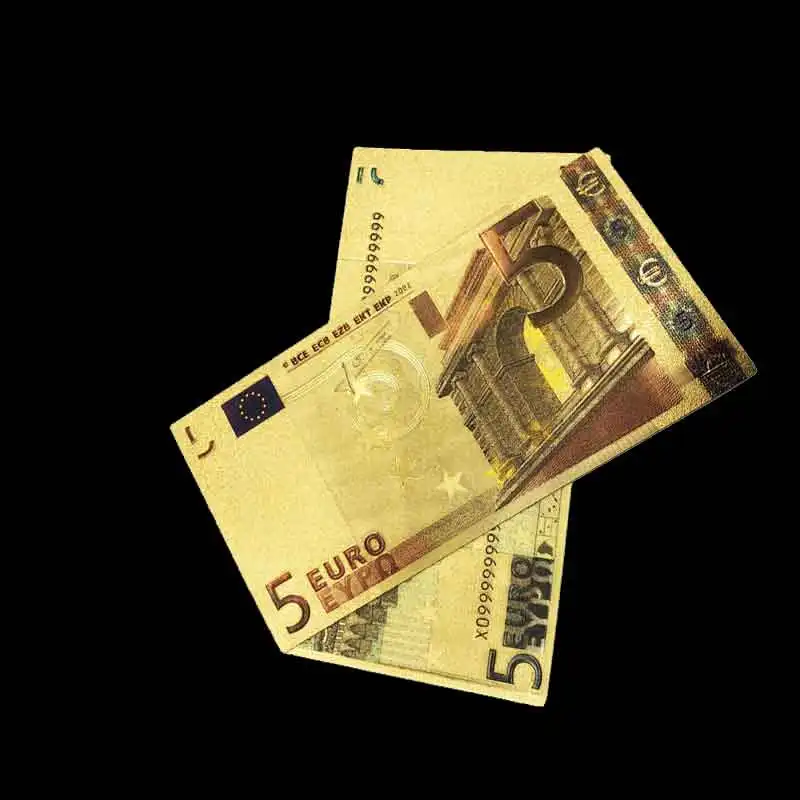 100 шт патриотизм сувенирные банкноты 24 К золото банкнота евро валюта 50 евро Реплика позолоченная банкнота коллекция денег - Цвет: A