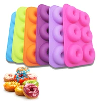 silicone donut baking pan non stick donut mold makes 6 cavity donuts dishwasher safe perfect shaped doughnuts confectionery tool