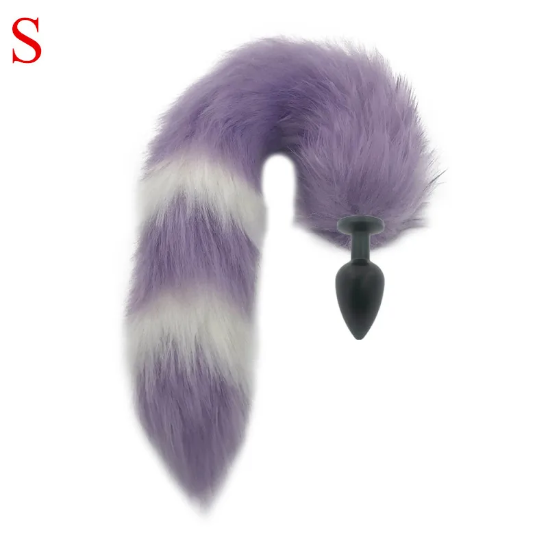 Металлическая Анальная пробка аксессуары из бисера лисий хвост мягкий мех