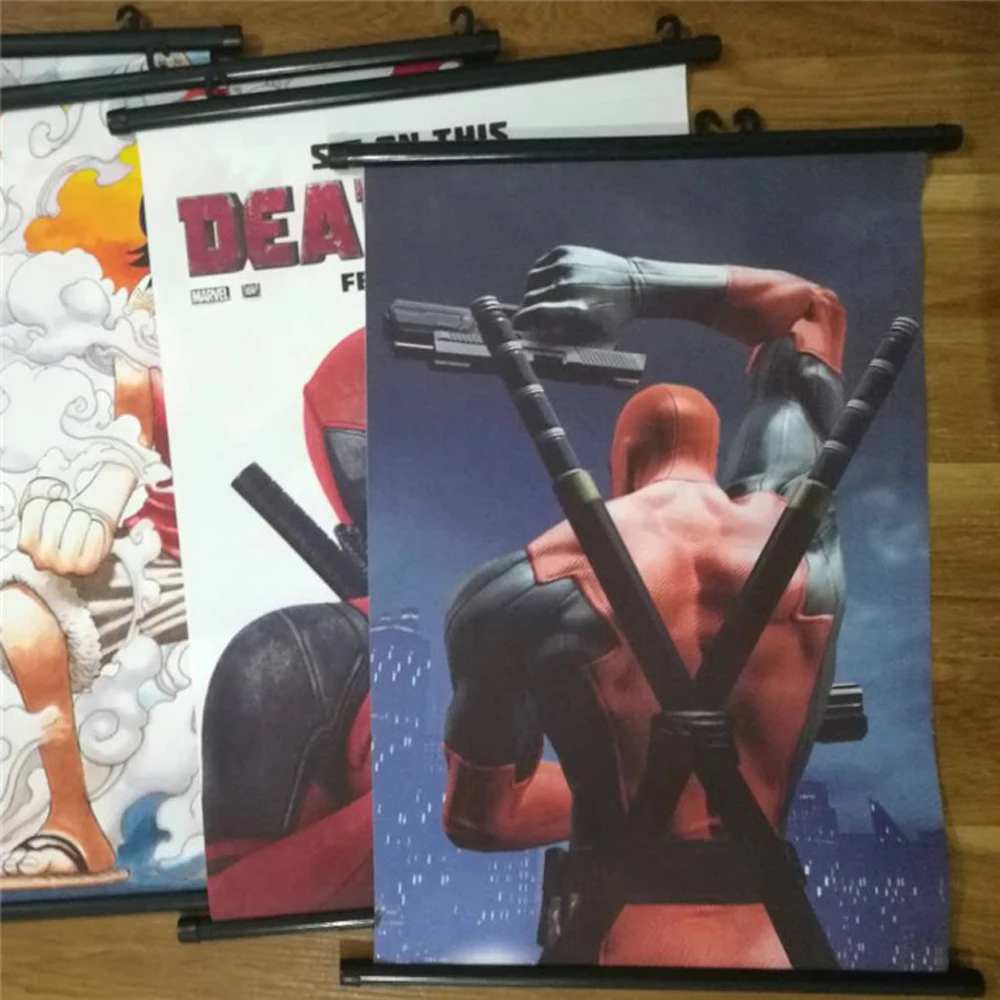 Луффи холст живопись Чоппер стены искусства настенные плакаты картина прокрутки