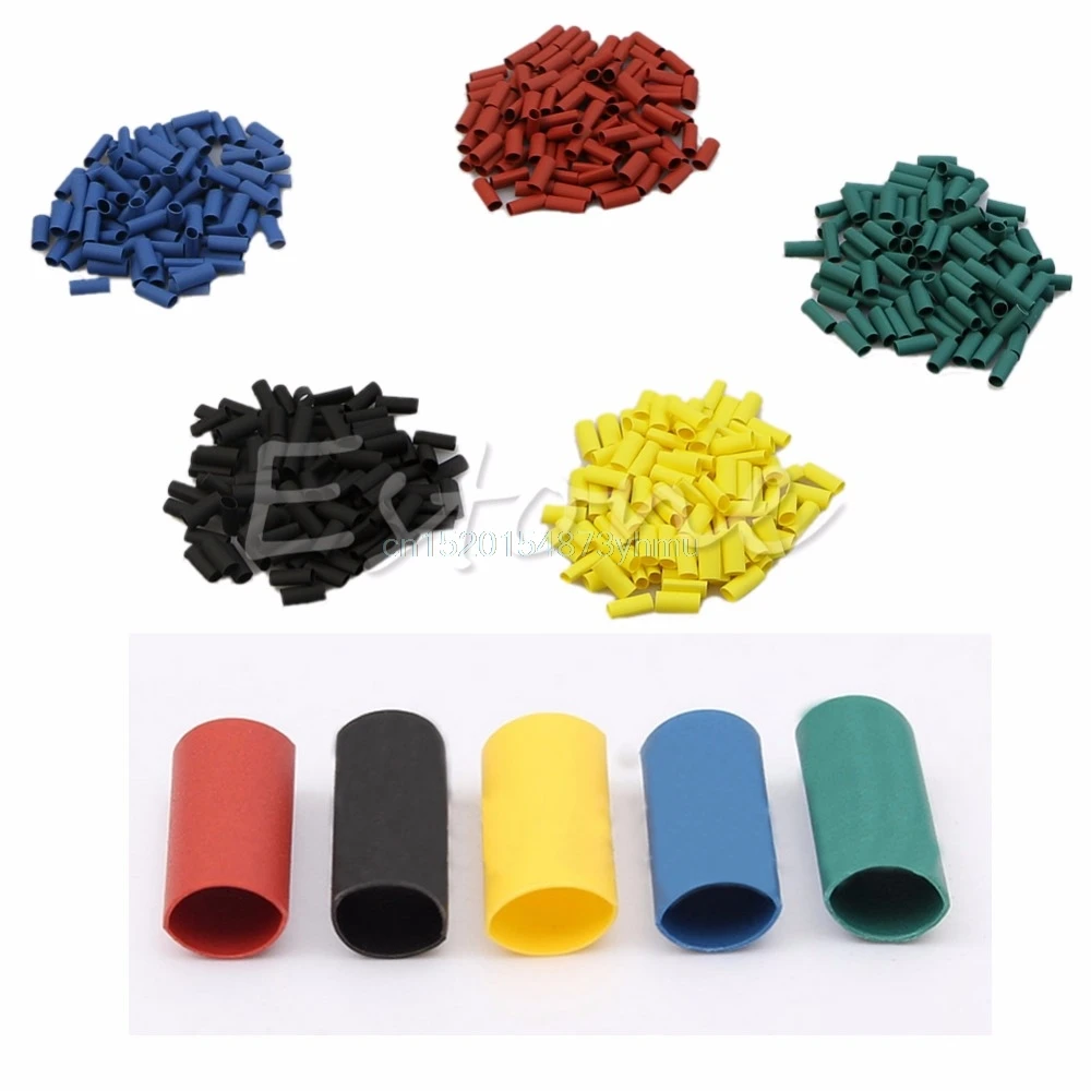

500 Pcs Heat Shrink Wire Wrap Sleeve Car Electrical Cable Tube Tubing Polyolefin #L057# new hot