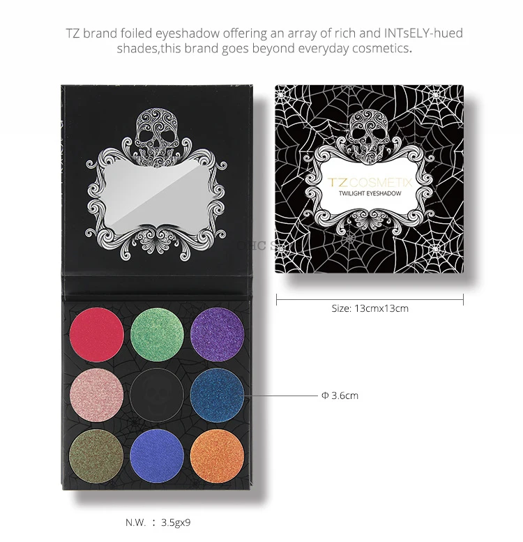 Naked Eyeshadow Pallete водостойкие натуральные дымчатые блестящие тени для век Палитра матовые нюдовые мерцающие пудры макияж 9 цветов Косметика