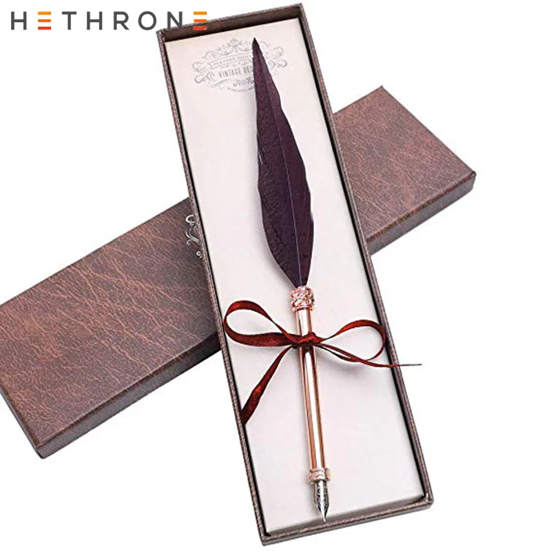 Hethrone 1 шт. английская каллиграф перьевая ручка винтажная перо Подарочная