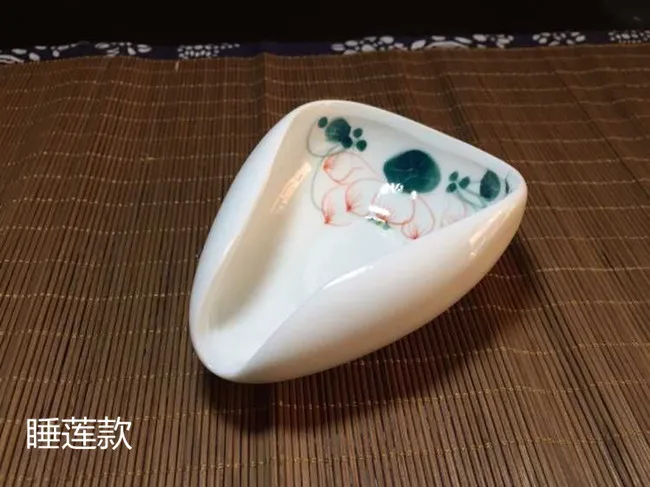 Короткая керамическая чайная ложка, ручная роспись, чайная лопатка, аксессуары для чайной посуды, украшение для дома, чайная церемония, кофейные зерна, держатель орехов Chahe - Цвет: B