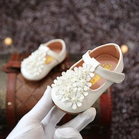 girls flowers pearl baby toddler shoes children s leather shoes of autumn new kids princess shoes