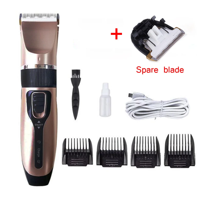 Аккумуляторная машинка для стрижки домашних животных кошек и собак с низким