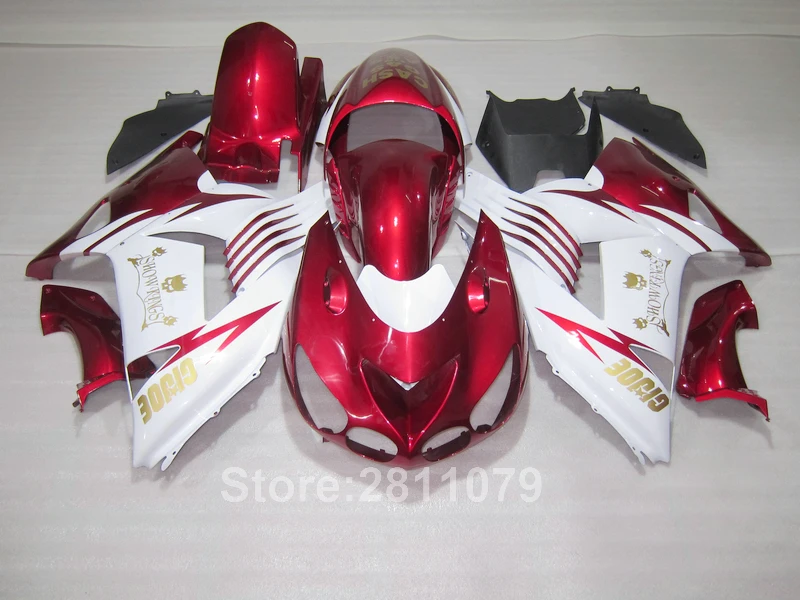 Набор пластиковых обтекателей под давлением для Kawasaki Ninja ZX14R 06 07 08 09 10 11 винно