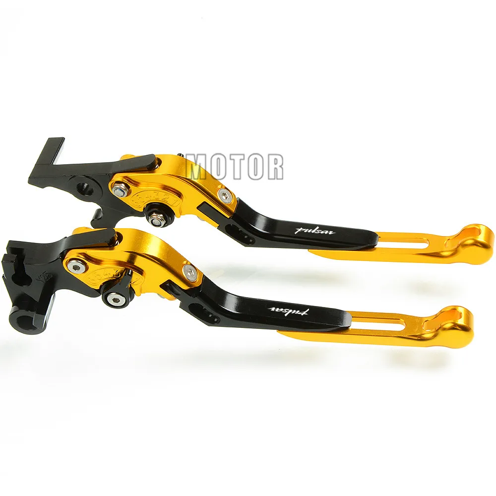 CNC алюминиевые складные рычаги тормозной муфты для Мотоцикла Bajaj Pulsar 200 NS все годы