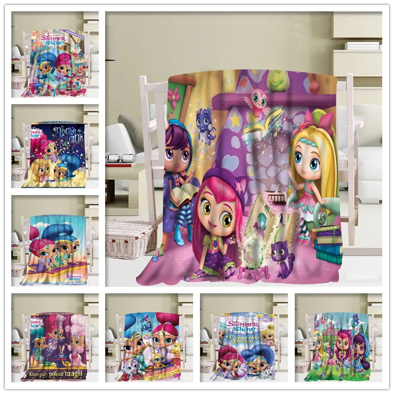 

New Arrival Shimmer Shine Blankets 3D Printing Soft Blanket Throw on Home/Sofa/Bedding Portable Adult Travel Cover Blanket