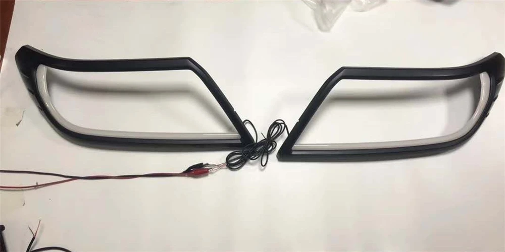1 пара 12V Светодиодный дневной светильник DRL для Nissan Navara NP300 2015 2016 2017 2018 2019 головной