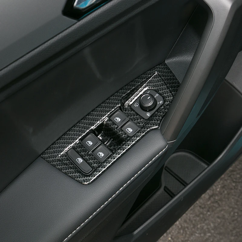 NWIEV 4x наклейки для салона автомобиля VW Tiguan 2017 2016 2018 Volkswagen MK2 подъемная панель