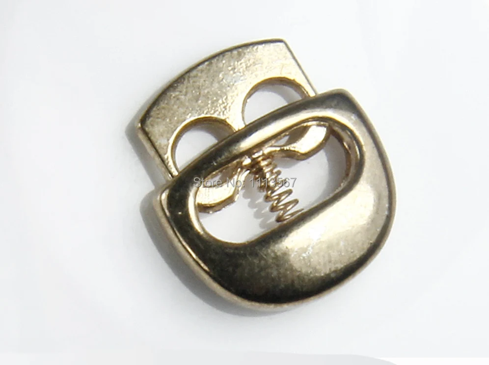 100 шт Золотой металлический изогнутый цилиндр с двойными отверстиями фиксатор