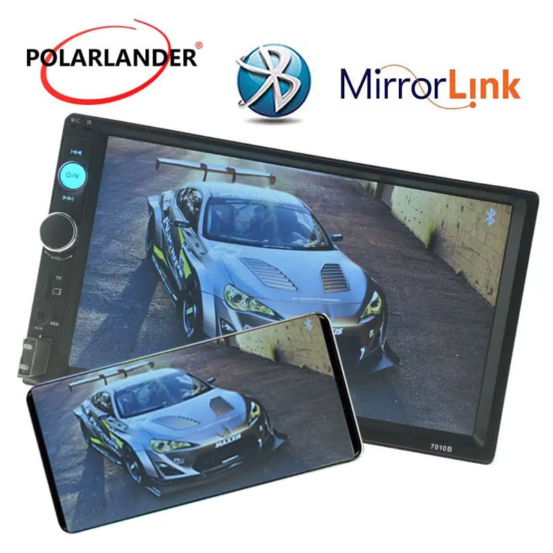 

7 inch LCD Touch Screen Auto Radio Car Radio Player Bluetooth 2 DIN Optional 170 degree CCD rearview camera Mirror Link