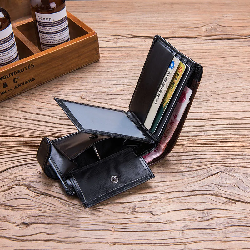 

Baellerry Leather Vintage Men Wallets Coin Pocket Hasp Small Wallet Men Purse Card Holder Male Clutch Money Bag Carteira W066