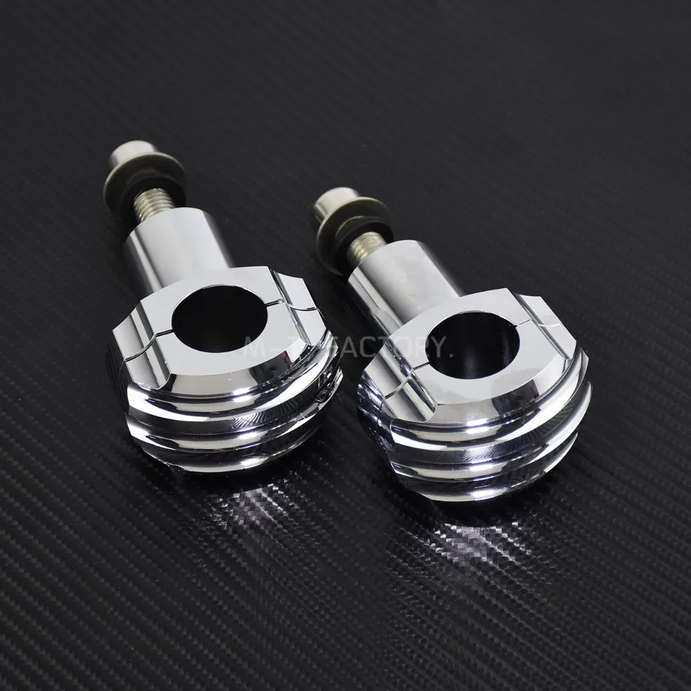 Мотоциклетные детали 1 дюймовые 25 мм зажимы для руля черные/хромированные стойки