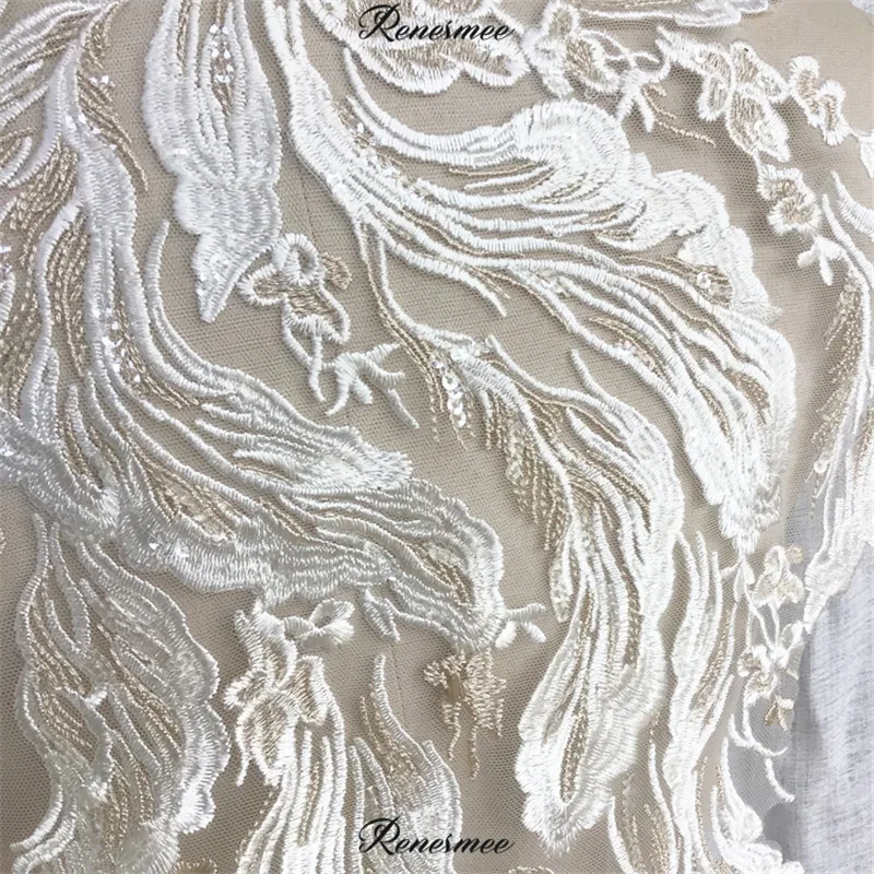 1 шт. Блестки цвета слоновой кости шампанского двухцветная вышитая Цветочная