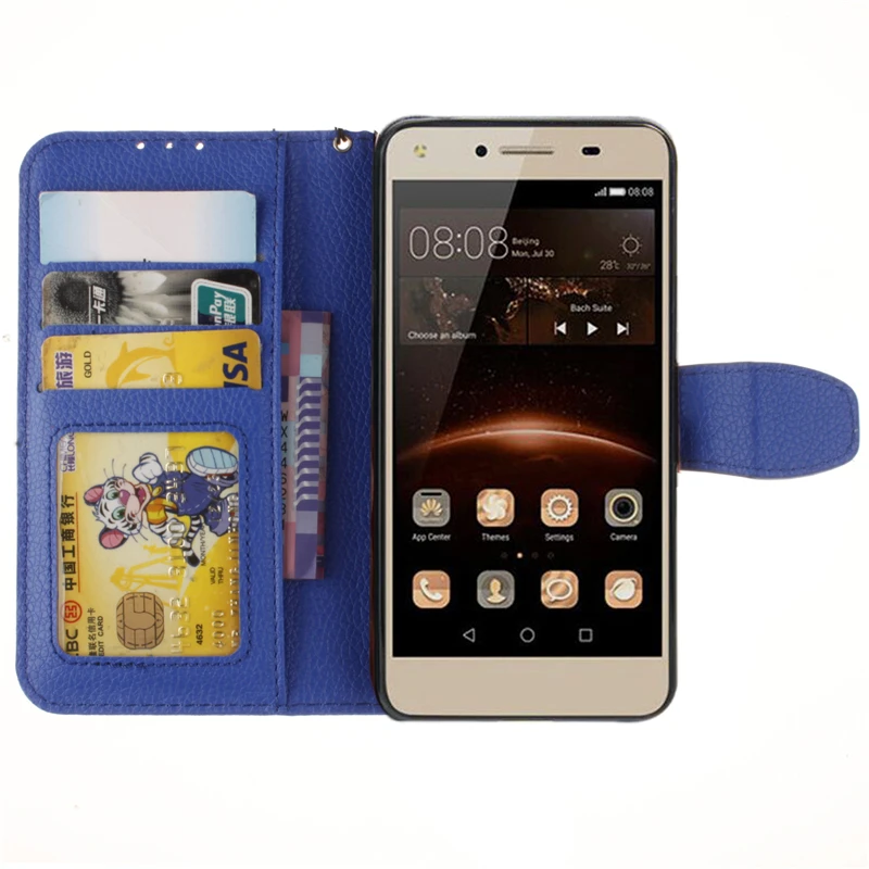 Роскошные флип чехол бумажник для Huawei Honor 5A lyo l21 Россия Версия искусственная кожа