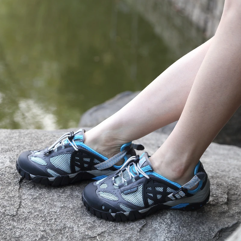 Men's Summer Outdoor Shoes Breathable Hiking Unisex Trekking Sandals Men Climbing Trail Water | Спорт и развлечения