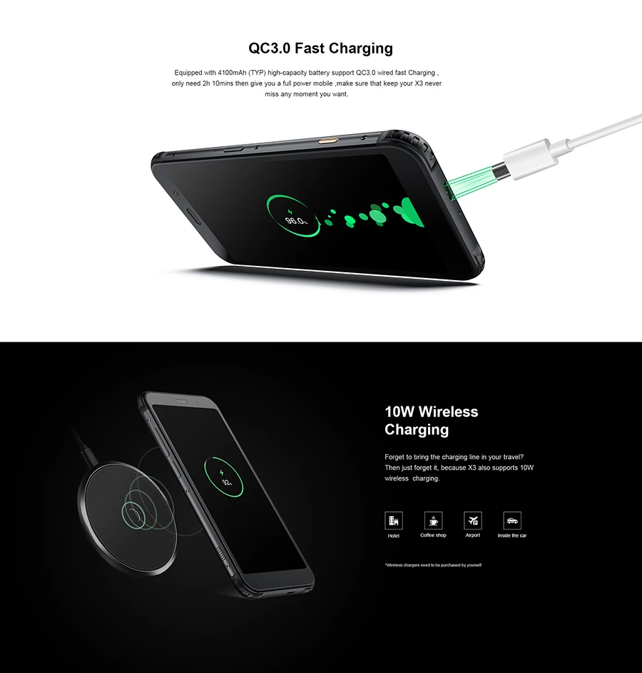 AGM X3 6GB 64GB смартфон 5,9" FHD 18:9 Восьмиядерный Snapdragon 845 20MP+ 24MP Android 8,1 OTG NFC IP68 Водонепроницаемый 4G мобильный телефон