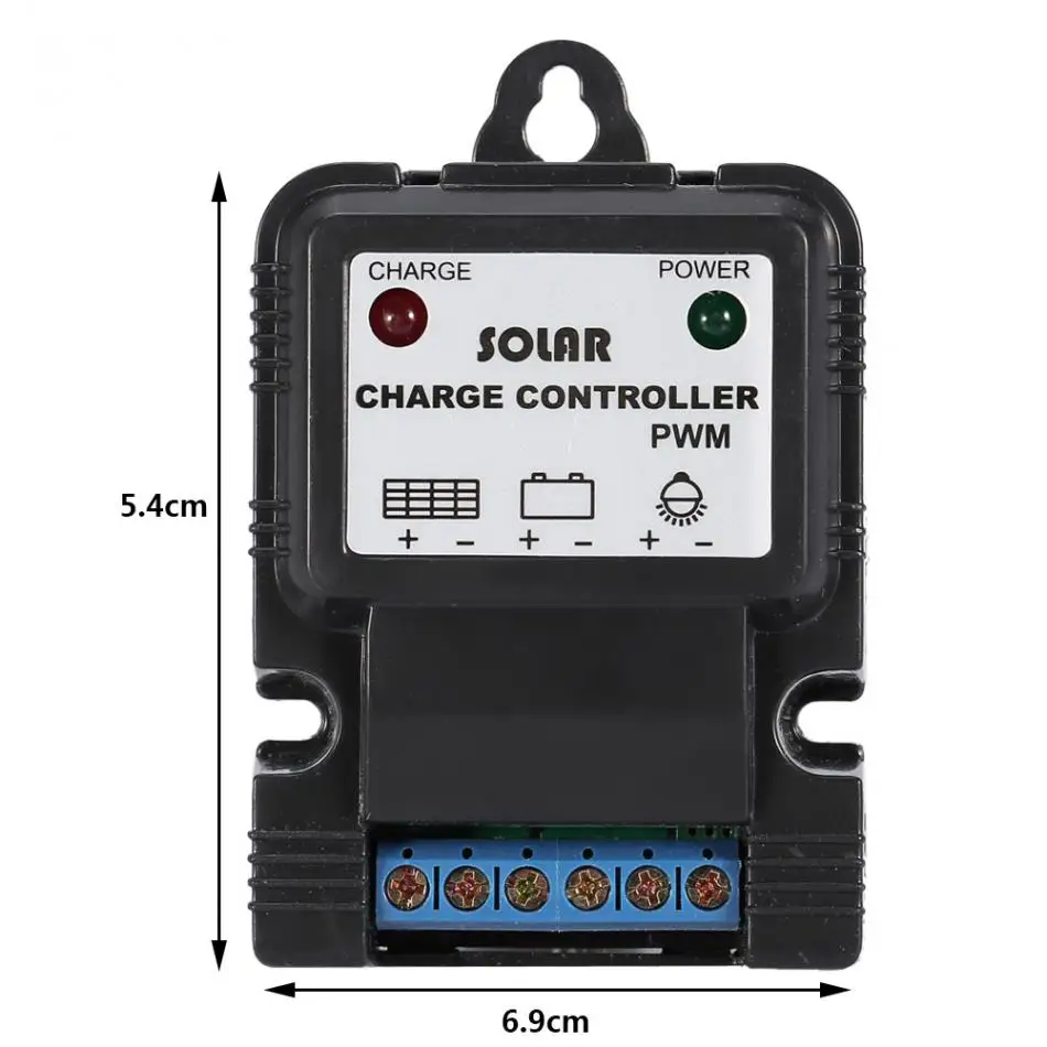 PWM 6 V/12 V 3A Контроллер заряда солнечной батареи регулятор заряда панели солнечных батарей регулятор с Светодиодный индикатор зарядное устройство