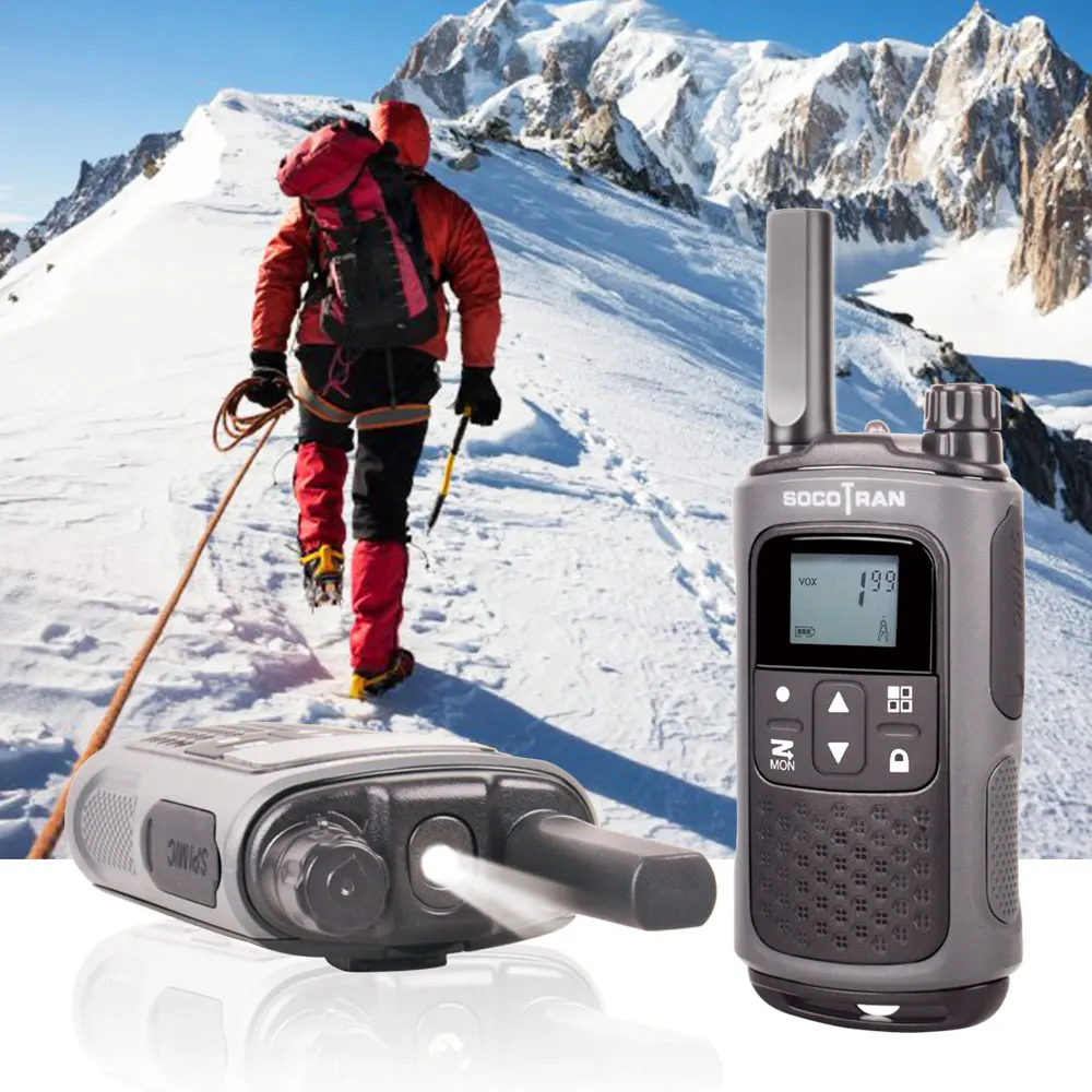 Перезаряжаемая безлицензионная рация FRS/GMRS на дальнем расстоянии 2-Way радио 0,5 Вт 22CH VOX код конфиденциальности аккумуляторная батарея пара