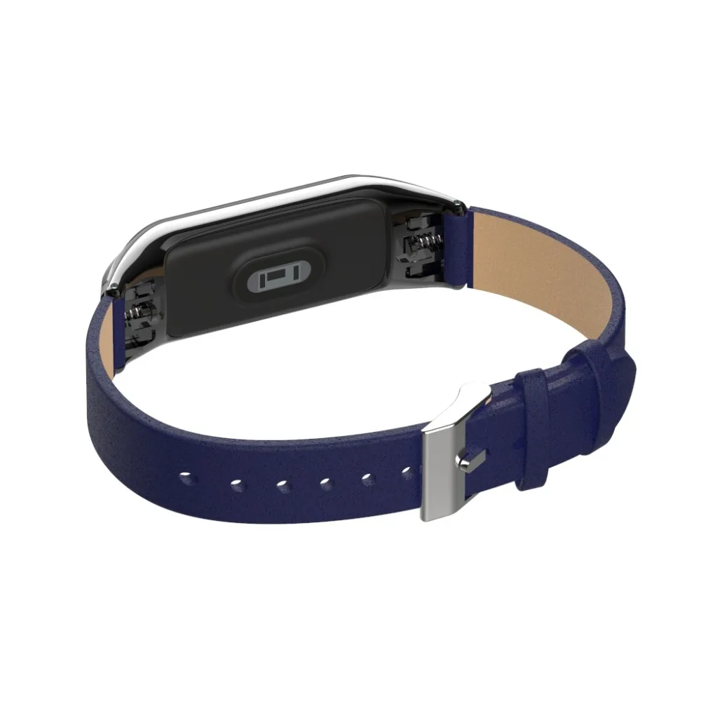 Металлический Стальной чехол mi Band 3 браслет ремешок кожаный Xiaomi mi 3 mi Band 3 ремешок для смарт-браслета mi band 3 сменный ремешок