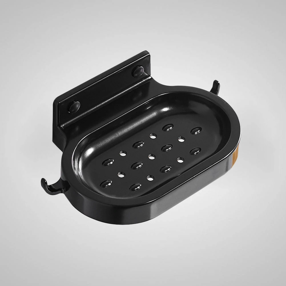 1 шт. держатель для мыла самоклеящаяся Алюминиевая ванна душа черная корзина