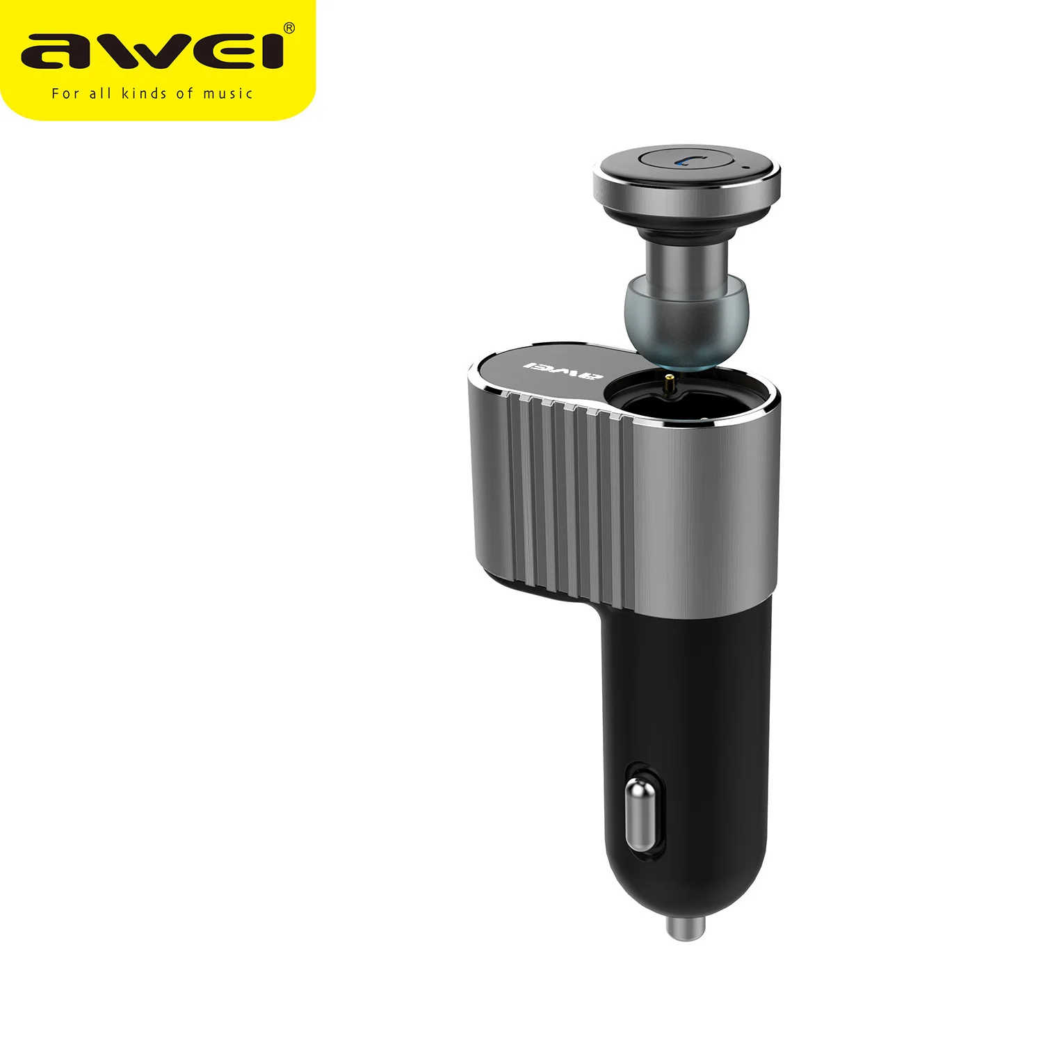 Четкость AWEI 871BL Bluetooth V4.1 наушники с микрофоном Беспроводной Бизнес гарнитура Dual USB