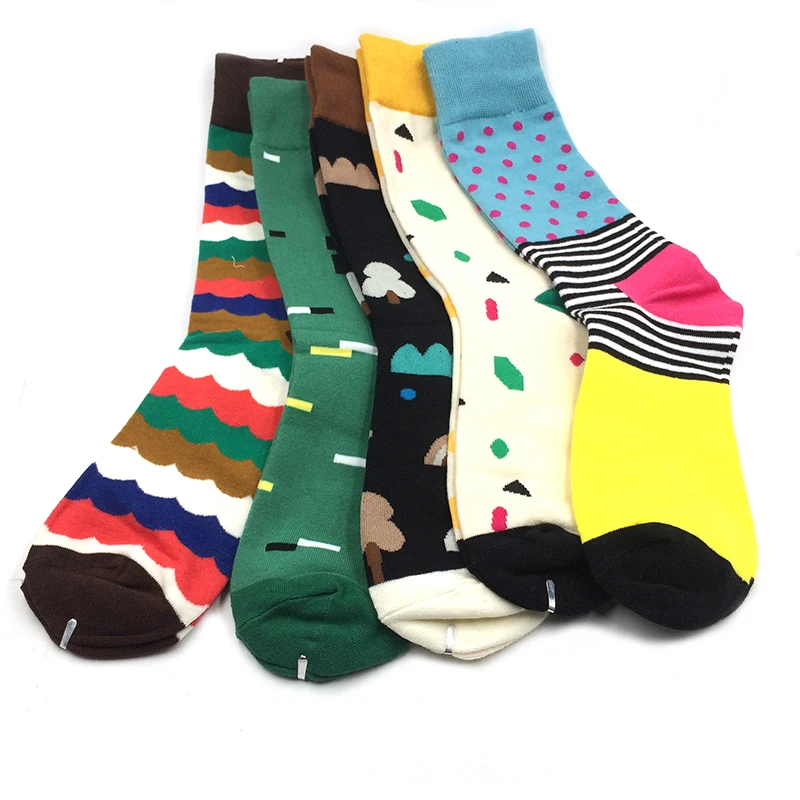 Бесплатная доставка чесаный 80% Хлопковые фирменные носки Для мужчин Носки Harajuku