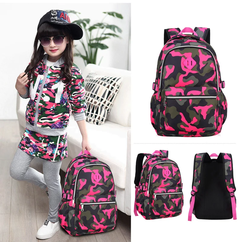 Камуфляжная школьная сумка для мальчиков большая повседневная портфель детей 5 7