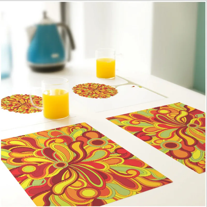 CFen A's PVC столовые приборы водостойкие Нескользящие подставки для чашек посуды 2