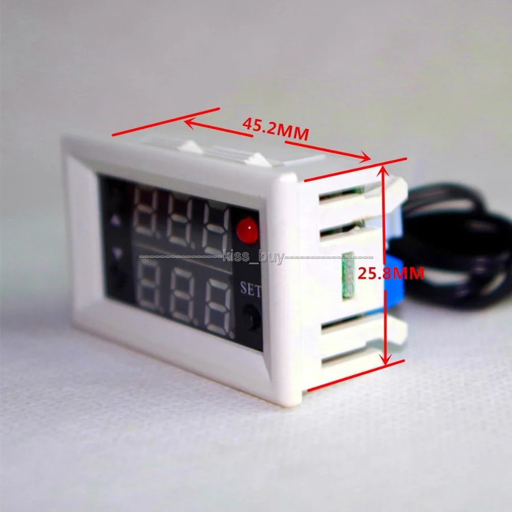 12v Dual display digital thermostat temperature controller Control Relay Switch | Электронные компоненты и