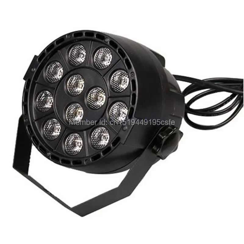DJ диско проектор RGB 3в1 LED плоский портативный мини сценический прожектор 12