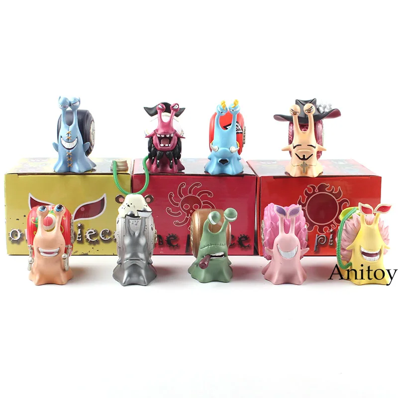 with box Одна деталь фигурка аниме ден Муши телефон игрушка 9 шт./компл. Дракуле михок Кума черная борода Doflamingo Jinbe Боа Хэнкок - Цвет: with box