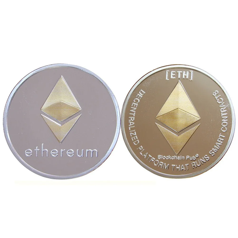 Позолоченные ethereum монет коллекционные Книги по искусству коллекция подарок