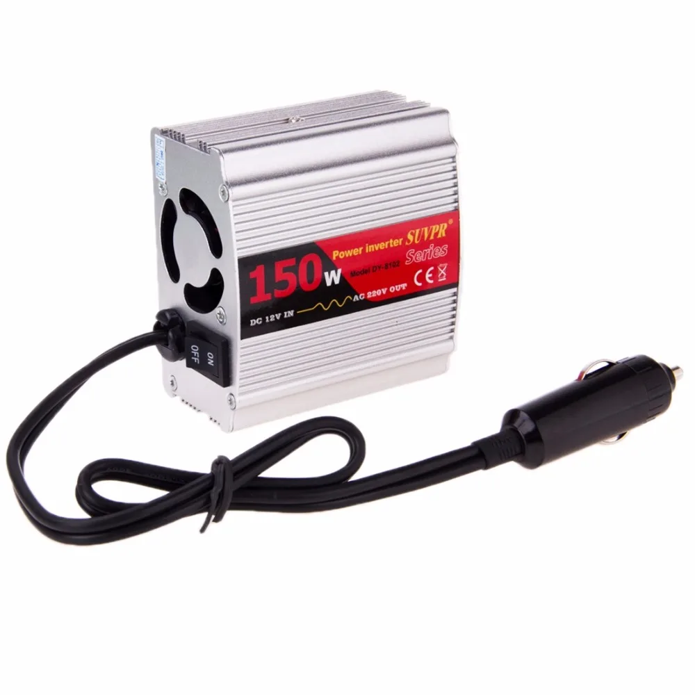 SUVPR DY 8102 150 Вт DC 12 В к AC 220 автомобиля Мощность инвертор с 500mA USB Порты и разъёмы