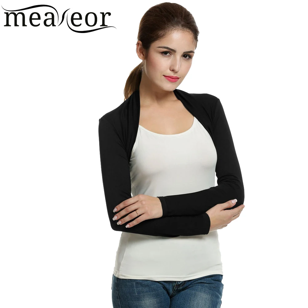 Meaneor/брендовый кардиган для женщин короткий болеро топы на осень повседневный