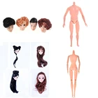 1 шт., кукла без головы, кукла, мужская, женская, обнаженное тело, необходимое для DIY всех суставов, подвижная игрушка, кукла, голова с волосами для