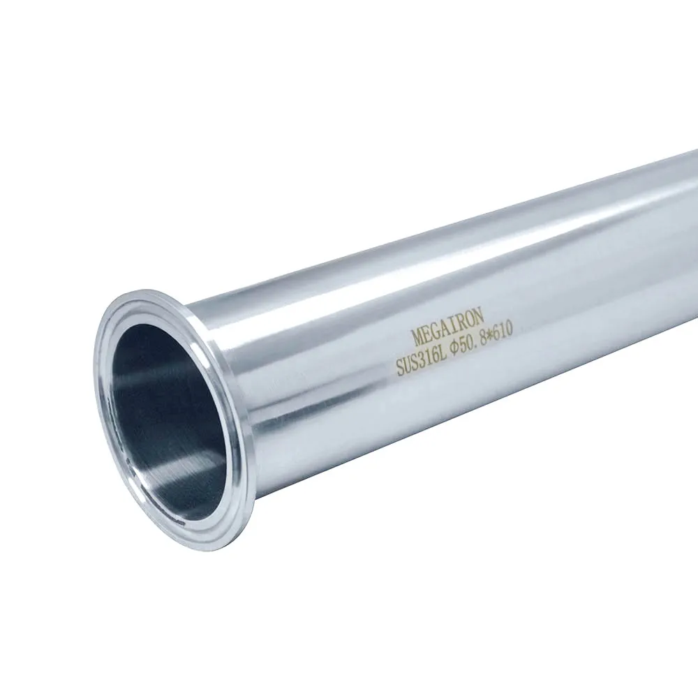 MEGAIRON 2 &quotOD 51 мм санитарно Spool трубки Нержавеющая сталь SS316 фланец OD 64 2&quot зажим