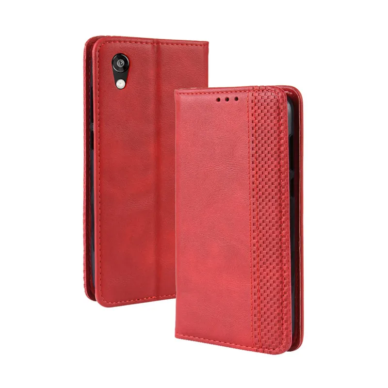 red Чехол для huawei Y5, Роскошный кожаный флип-чехол, funda с подставкой, слотом для карт, чехол для телефона s, для huawei Y5, без магнитов, чехол - Цвет: red