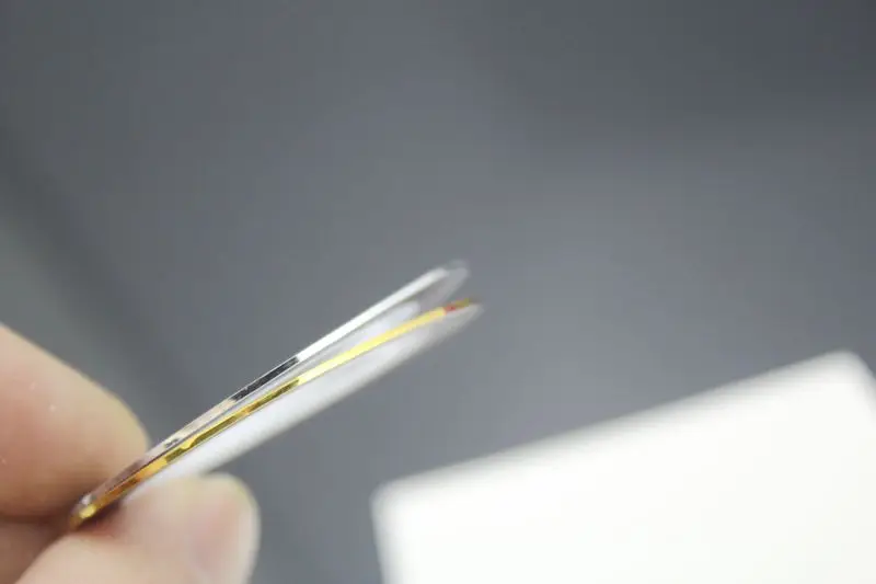 50 шт золотой цвет + серебряных цветов полосатая Лента металлическая пряжа линия