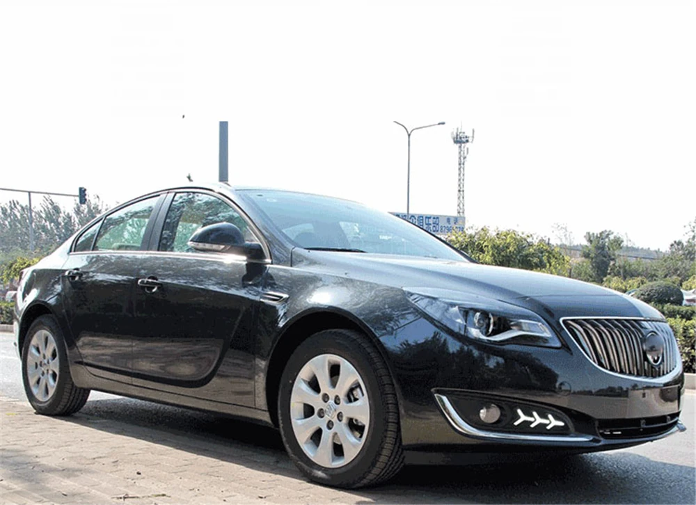 2 шт светодиодный для Buick Opel Regal Insignia 2013 DRL Габаритные огни дневной свет с сигналом и ночь Синяя лампа