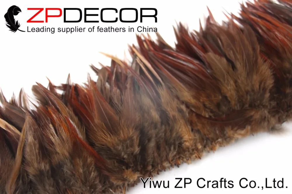 Zpdecor 700-800 шт./комплект 4-6 дюймов фантастические окрашенная коричневые перья петуха седло нанизанные для юбка платье костюм