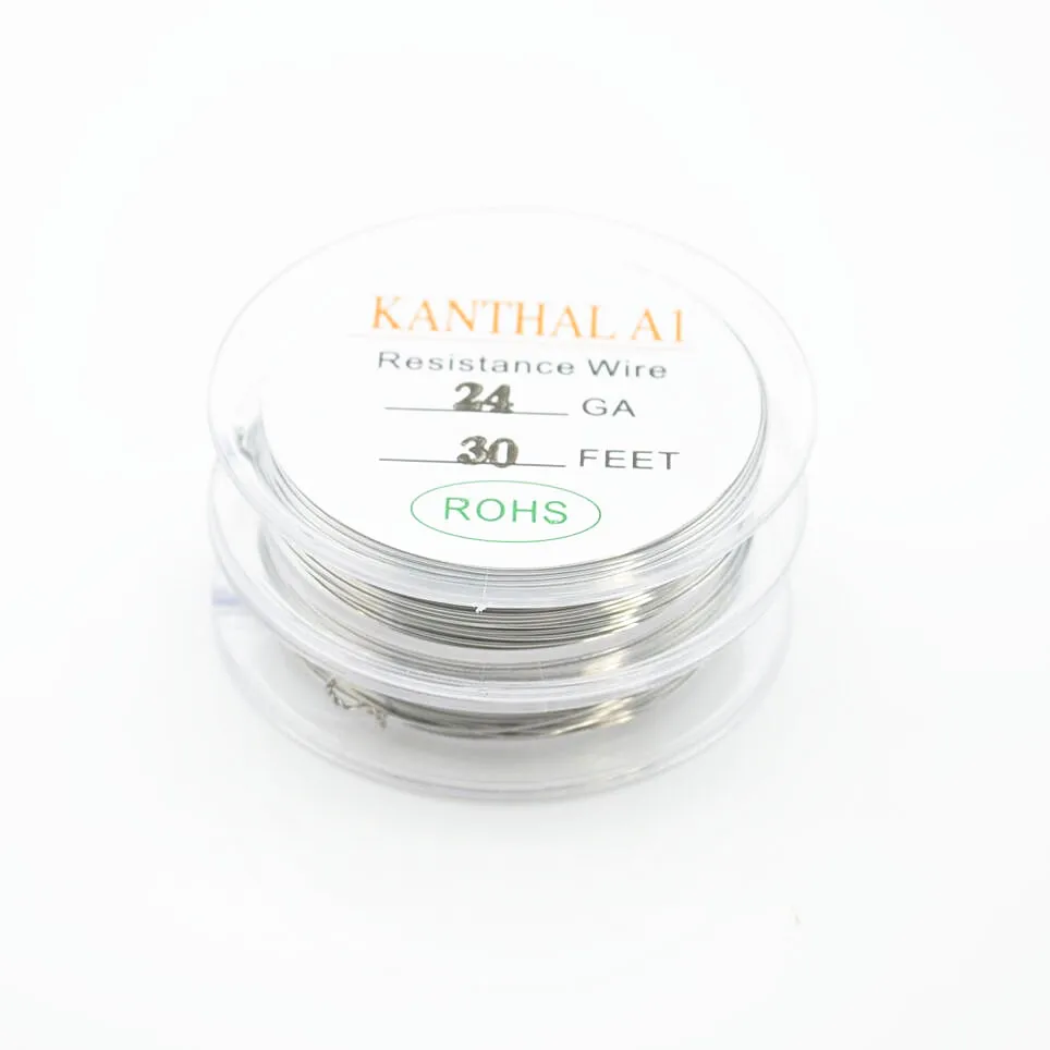 Оригинал 10 м/рулон Kanthal A1 Провода Сопротивление 20/22/24/26/28 AWG датчик Нагрева RTA DIY