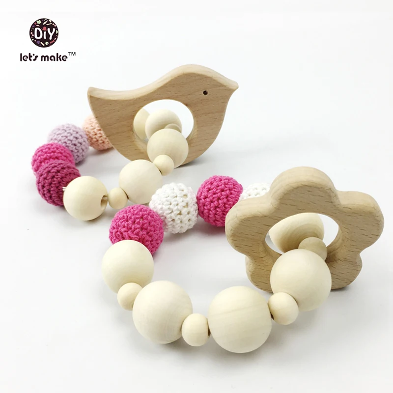 10 шт. Деревянные Подвески в виде слона из бука|baby teether|teether ringring teether |