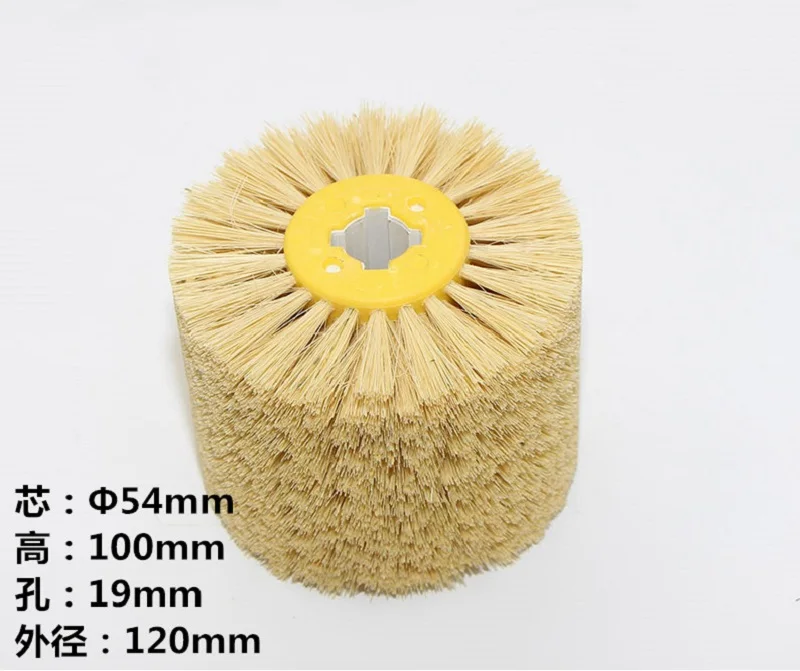 Sisal Bristle 1 шт. сизаль щетина полировальный диск для покрытия воском щетка для деревянной Annatto палисандр полировка мебели 120*100*19 мм - Цвет: Sisal Bristle