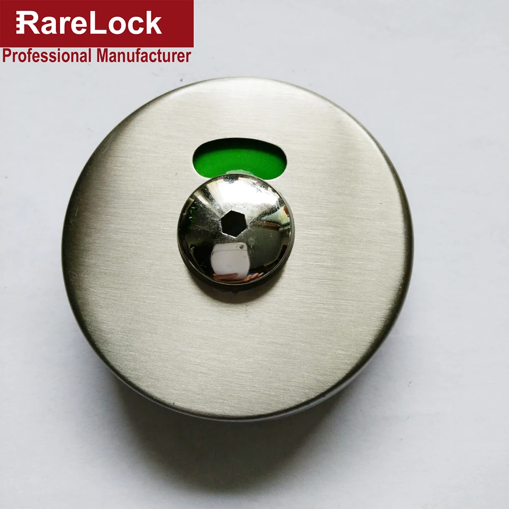 Плоский дверной замок для туалета из нержавеющей стали с этикеткой аксессуар