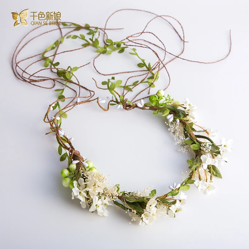 Gorgeous leaf wreath headband floral hairband women cute jewelry hair ornaments bridal crown wedding accessories gifts jingru | Украшения и