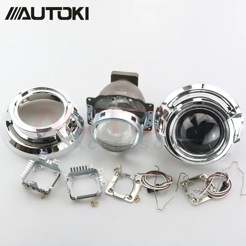 Автомобильный биксеноновый проектор Autoki 3 0 "Koito Q5 объектив + патрон Apollo 1 D1S D2H D2S