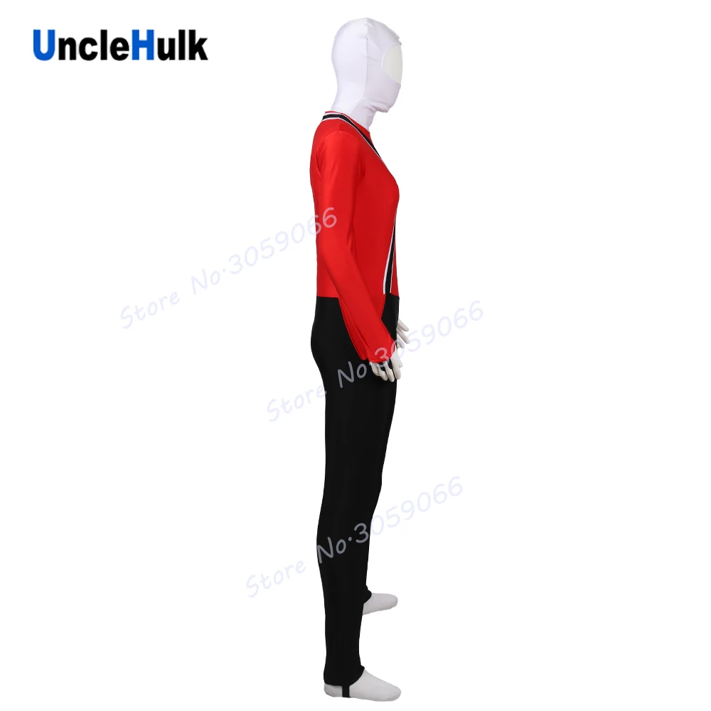 Самурайский костюм зентай из лайкры Shinken Red Ranger | UncleHulk